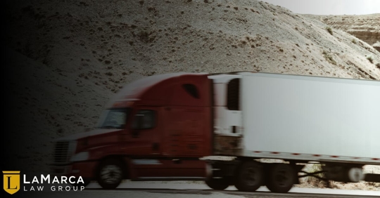 large commercial truck on the road